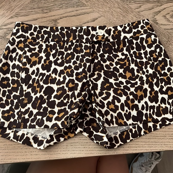J.crew Factory basket weave Leopards cotton shorts. Size 00 - Picture 10 of 10